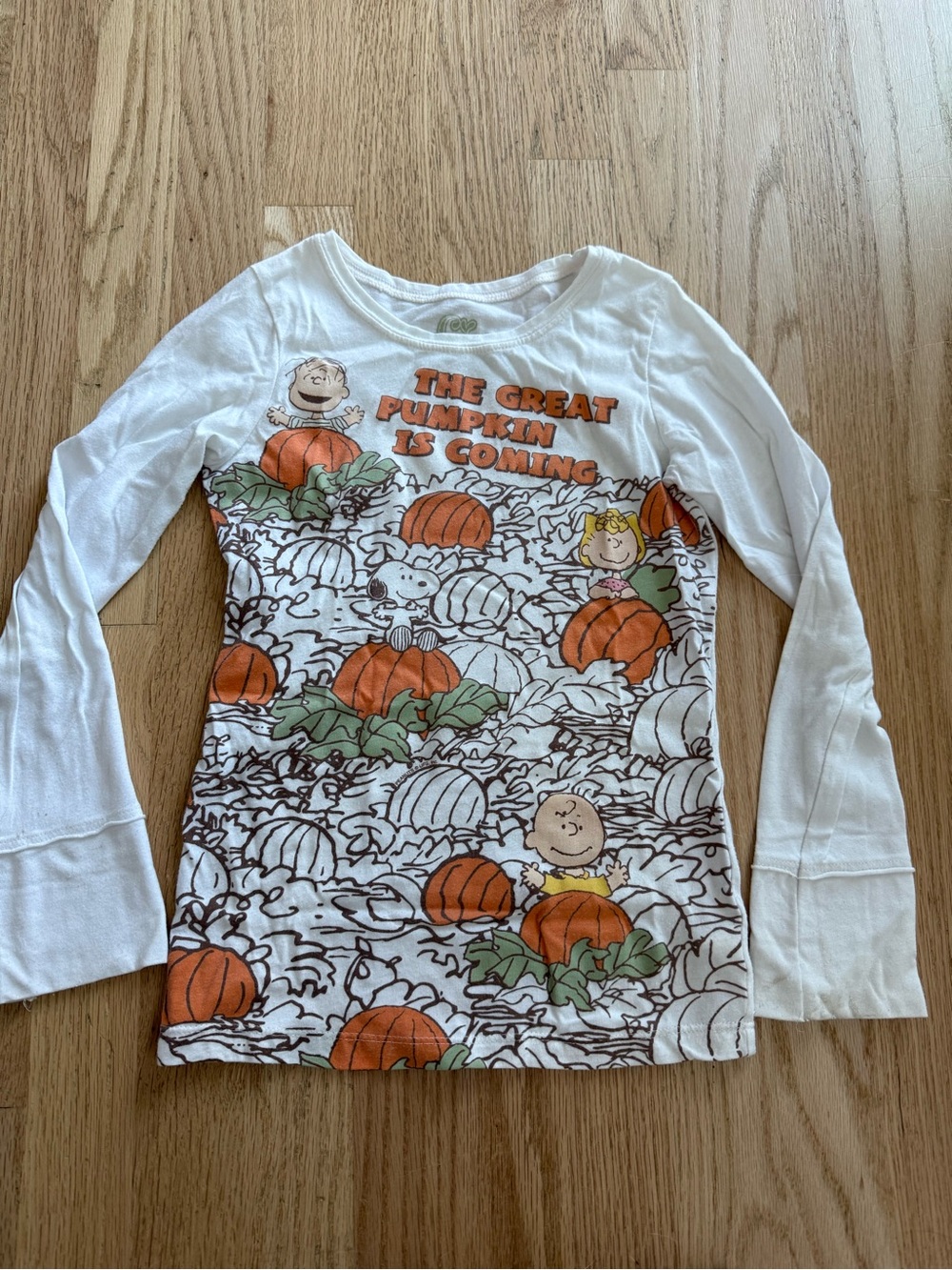 White "The Great Pumpkin Is Coming" Long-Sleeve Kids Top